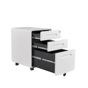 3 Drawer Mobile Pedestal Office Metal <b>Cabinet</b> Fully Assembled Modern Office <b>Storage</b> <b>Cabinet</b> Manufacturer Moving Filing <b>Cabinet</b> - Product Image 3