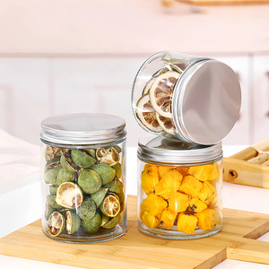 Tùy Chỉnh Rõ Ràng Vòng Rộng Miệng Lưu Trữ Lọ Thủy Tinh Với Vít Nắp Cho Đồ Ăn Nhẹ Như Các Loại Hạt Kẹo Cookie Thạch Sữa - Product Image 2