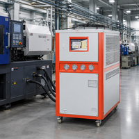 Unité de refroidissement industrielle à air, moteur de pompe 380V, machine de réfrigération à circulation scellée pour le refroidissement des moules en plastique et des réservoirs d'eau