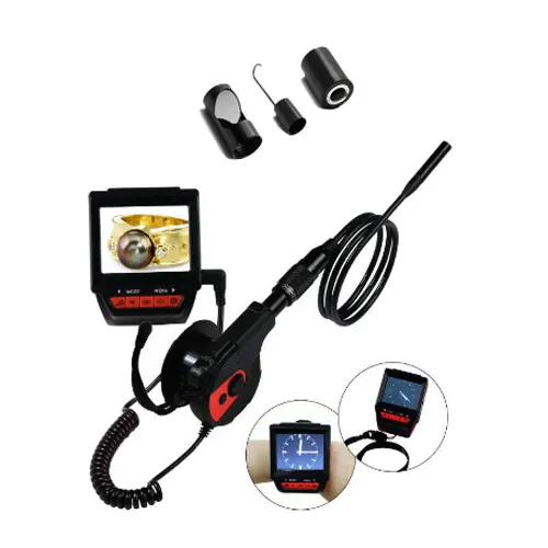 Sewer inspection camera borescope with watch snake inspection camera