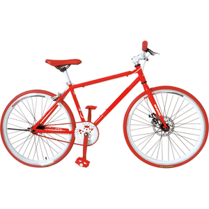 Vélo de montagne à pignon fixe en titane pour hommes, vitesse unique avec frein à disque, roues 700c, fourche en alliage d'acier et d'aluminium - Product Image 3