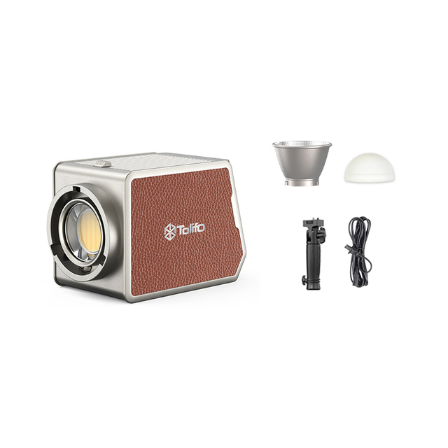 Tolifo 200W/100W LED Video Light (COB) 2700k-6500K Bowens Mount Studio Continuous Light Handle Cover Photography Packaging No