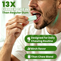 Geerlun Factory Chewing-gum d'exercice pour la mâchoire ultra-dur, sans sucre, texture ferme, pour le raffermissement du visage, vente en gros