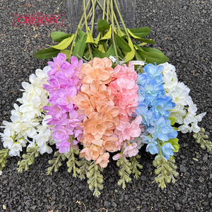 DC082 Fleur artificielle de <span class=keywords><strong>delphinium</strong></span> à tige unique en soie, longue tige, pour arrangement floral de mariage - Product Image 3