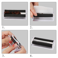 Machine à rouler manuelle en plastique 70mm/78mm/110mm pour cigarettes, accessoires pour rouleuse à tabac
