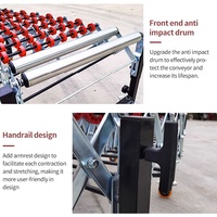 La fabrication de convoyeurs à rouleaux de chargement et de déchargement de camions industriels étend le convoyeur à rouleaux flexible à roue de patin à gravité