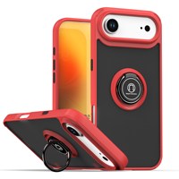 Coque de téléphone antichoc avec béquille magnétique et dos translucide mat pour iPhone 17 Air 16 15 14 Plus 13 Pro Max