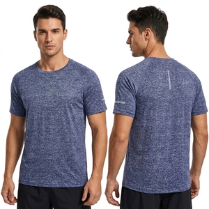 Fovdtaa Set da 5 T-shirt Sportive da Uomo a Girocollo, Tinta Unita, 100% Poliestere Traspirante a Manica Corta per Palestra e Corsa - Product Image 6