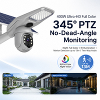 Lampe de surveillance solaire 360° à prix raisonnable, 30W, étanche, avec panneau solaire intégré, pour éclairage public LED