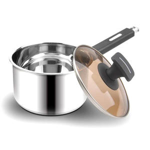 Haute qualité 0.48mm d'épaisseur en acier inoxydable 304 encapsulé Induction casserole à lait non collante en acier inoxydable marmite alimentaire - Product Image 3