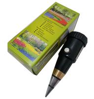 Testeur de pH et d'humidité du sol 2 en 1, type aiguille, avec plage de mesure du pH de 3 à 8 pH, humidité de 1 à