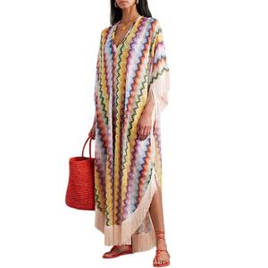 PASUXI Robe Longue Femme Bohème Imprimée Élégante d'Été, Décontractée Grande Taille pour Plage - Product Image 6