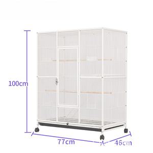 खुली छत हस्तनिर्मित तार लोहे के तोते <span class=keywords><strong>2</strong></span> स्टैक्स पैरो पिंजरे पक्षी वाहक पालतू पिंजरे उत्पाद - Product Image 1