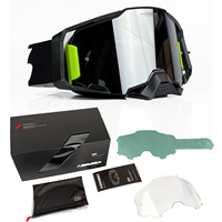 Lunettes de cyclisme en silicone prêtes à l'emploi, polarisées, coupe-vent, pour moto, couleur or sable vert, lunettes de sport