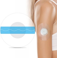 Capteur de lecteur de glucose Patch fixe Surveillance de la glycémie Mouvement de la sonde Capteur invisible sans couture Patch adhésif