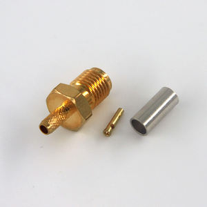 Conector Coaxial RF Hembra SMA para <span class=keywords><strong>Cable</strong></span> RG316 RG188 RG174, DC-12.4GHz, para Pruebas y Mediciones - Product Image 2