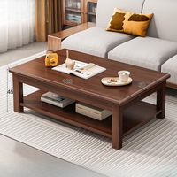 Table basse de salon, usage domestique, petit appartement, multifonctionnelle, durable, style chinois antique, table rectangulaire en bois pour bureau
