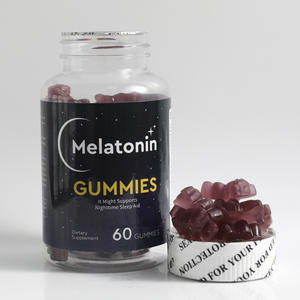 Gomitas de Melatonina para Dormir por la Noche, Suplemento Dietético Herbal Natural de Venta Caliente, Marca Privada OEM para Adultos - Product Image 3