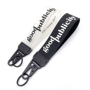Fashionable Office Badge Rubber Wrist Strap PVC Jelly Key Chain Lanyard for Jeans Decoration