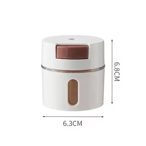 Ensemble de salières et poivrières magnétiques intelligentes pour cuisine, distributeurs <span class=keywords><strong>d</strong></span>'épices en plastique anti-humidité avec support et bouton de dosage - Product Image 4