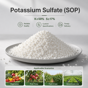 Solfato di Potassio Grado Tecnico SOP K2SO4 CAS 7778-80-5 K 50% Fertilizzante a Base di Potassio Formulazione Personalizzata Prezzo di Fabbrica all'Ingrosso - Product Image 2