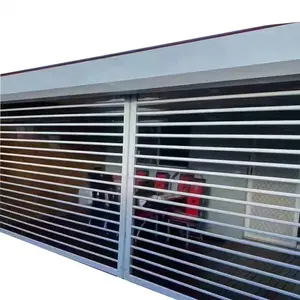 Moderno di alta qualità automatico trasparente in policarbonato tapparella per negozio commerciale