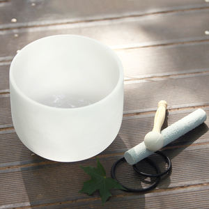 ชามคริสตัลควอตซ์แท้ ขนาด 6-12 นิ้ว ยี่ห้อ Jinfang สำหรับบำบัดเสียงและปรับสมดุลจักระ ช่วยในการทำสมาธิ - Product Image 5