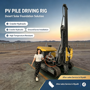 APCOM Impianto di Perforazione Solare per Pali Fotovoltaici, Macchina Perforatrice Cingolata per Fondazioni Solari in Arabia Saudita - Product Image 3