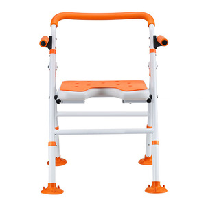 Chaise de douche forestière Toona Sinensis en alliage d'aluminium couleur orange avec ventouses pour personnes âgées et femmes enceintes - Product Image 1