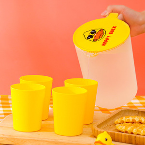 Jarra de Agua de Plástico Happy Duck con Tapa de 2L, Apta para Lavavajillas, para Fiestas - Product Image 4