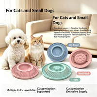 Gamelle anti-glouton en silicone pour animaux de compagnie, gamelle de nourrissage lent pour chat et chien, tapis antidérapant à ventouse pour aliments humides et secs, repas pour animaux