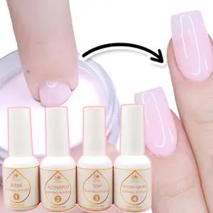 Cola líquida para unhas com velocidade estrela, 15ml, resina para unhas com ativador, cola seca, gel, resina, conjunto de líquidos para unhas