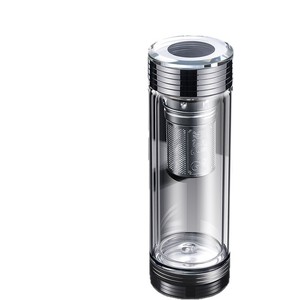 Double Walled Glass Water Cup With Tea Water Separation 304 Stainless Steel Infuser For Tea And Water - Product Image 3