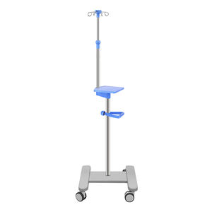 Vente en gros d'usine, poteau de perfusion surélevé épaissi, en acier inoxydable, support de pompe à perfusion, <span class=keywords><strong>chariot</strong></span> avec porte-bouteille - Product Image 5