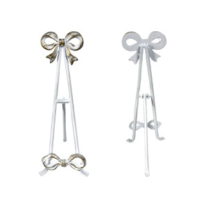 Metal Bookends Iron <b>Rustic</b> Bow Design 12x14x39.5cm For Adults Reading <b>Shelf</b> Decor - Product Image 5