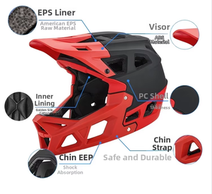Nuevo Casco Integral para Bicicleta de Montaña Todoterreno para Carreras de Descenso, Uso Adulto, Aprobado por DOT, Carcasa de Aleación con Espuma, Disponible al por Mayor - Product Image 2