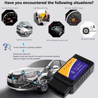 Escáner de coche ELM 327 V2.1 de alta calidad OBD2 lector de código con WIFI para IOS herramienta de diagnóstico electrónico para diagnóstico de coche