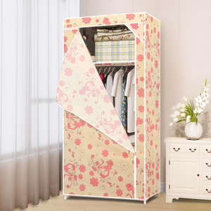 New Cheap Folding <strong>Plastic</strong> Canvas Fabric Clothes Storage Organiser Wardrobe Bedroom Furniture <strong>Cupboard</strong> - Product Image 4