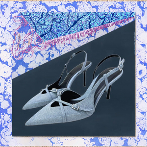Sandales à talons hauts pour femmes, nouvelle qualité, en jean, à lacets peu profonds, sexy, à talon aiguille, tendance printemps, légères - Product Image 2