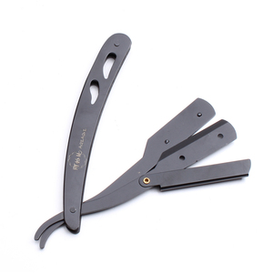 50Pcs Wholesale Stainless Steel Folding Handle Barber Shaving <strong>Razor</strong> with <strong>Single</strong> <strong>Blade</strong> Non-Electric Hair Removal Tools A6102 - Product Image 4
