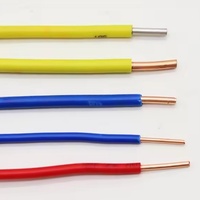 Fil électrique en cuivre nu solide 14AWG Isolation en PVC 600V Utilisation industrielle