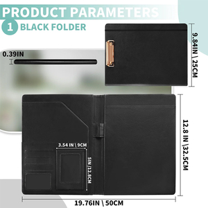 Chất lượng cao biểu tượng tùy chỉnh A4 da thư mục trình bày vding VD-714 quý ông của văn phòng du lịch cao cấp tiếp thị nộp hồ sơ sản phẩm - Product Image 5