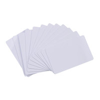 Carte NFC RFID passive imprimable en gros, 13,56 MHz, en PVC blanc vierge pour la gestion du contrôle d'accès