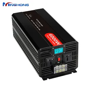 24V untuk 220VAC PSW 6kw Inverter cerdas 6kva Panel Tenaga Surya/Solar Panel Power Inverter dengan Sertifikat CE Inverter untuk Air Conditioner