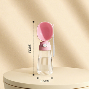 2025 elegante bottiglia d'acqua portatile per cani resistente per animali domestici contenitore per cani per viaggi all'aperto a piedi scatola di plastica imballata - Product Image 5