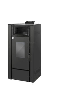 European Style Small Steel Pellet Heating <b>Stove</b> Freestanding Eco-Friendly 9.7KW 12Kg Fuel Tank Lightweight Bathroom Use Low - Product Image 5
