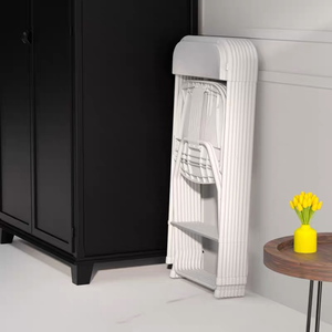 Wholesale Cheap Camping Outdoor Garden Foldable <strong>White</strong> Event Wedding Parties Rental Resin Plastic <strong>Folding</strong> <strong>Chairs</strong> for Sale Hall - Product Image 2