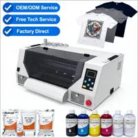 Printer DTF A3 Resolusi Tinggi 1440-2880DPI Bersertifikasi CE 33cm 2 Head XP600/i1600 Printer Digital untuk Tekstil Grosir