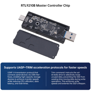 Kotak Hard Disk magnetik steker langsung USB/tipe-c, kecepatan Transfer antarmuka ganda 10Gbps/6Gbps M.<span class=keywords><strong>2</strong></span> - Product Image 3