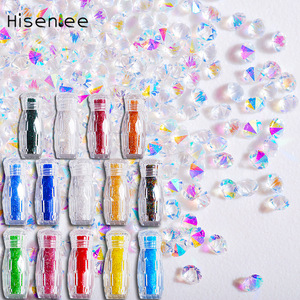 Nouveau Luxueux Micro-strass 3D 1,1 mm pour Nail Art, 3000 pièces, Non-thermocollant, Fond Transparent, en Cristal de Verre, Bouteille Elf - Product Image 1